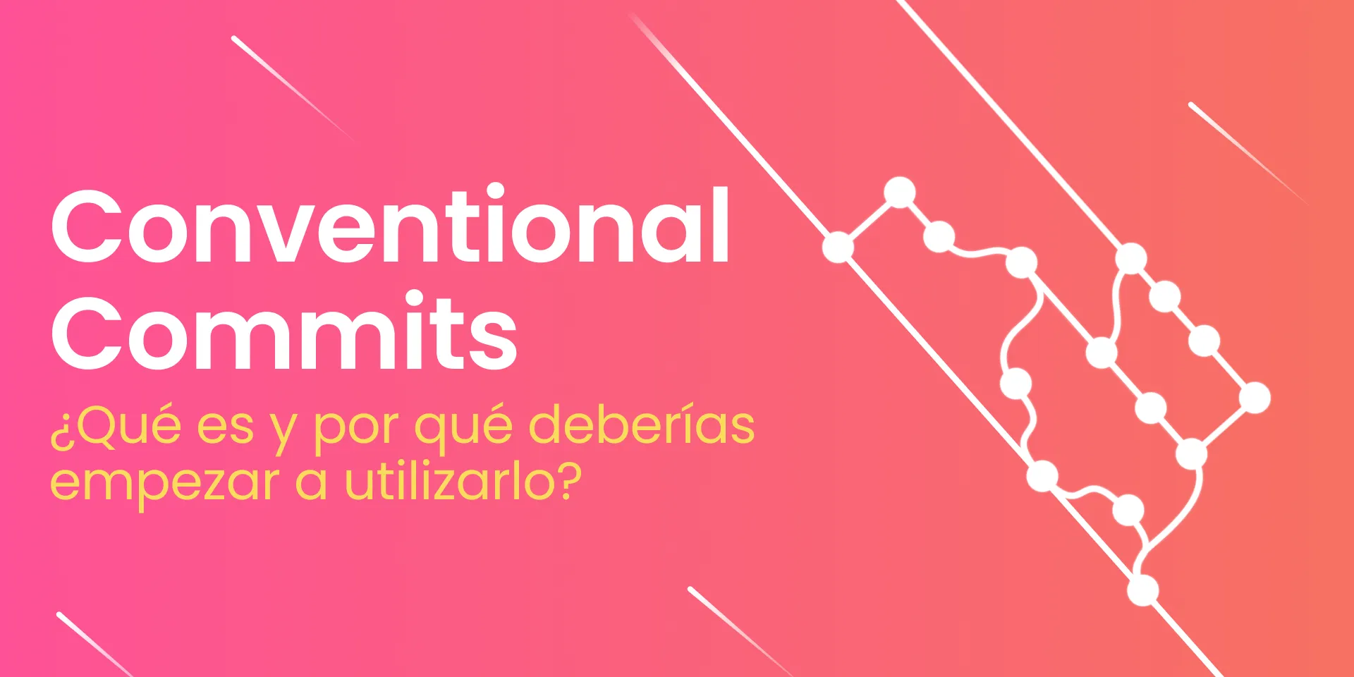 Cartel del artículo Conventional Commits